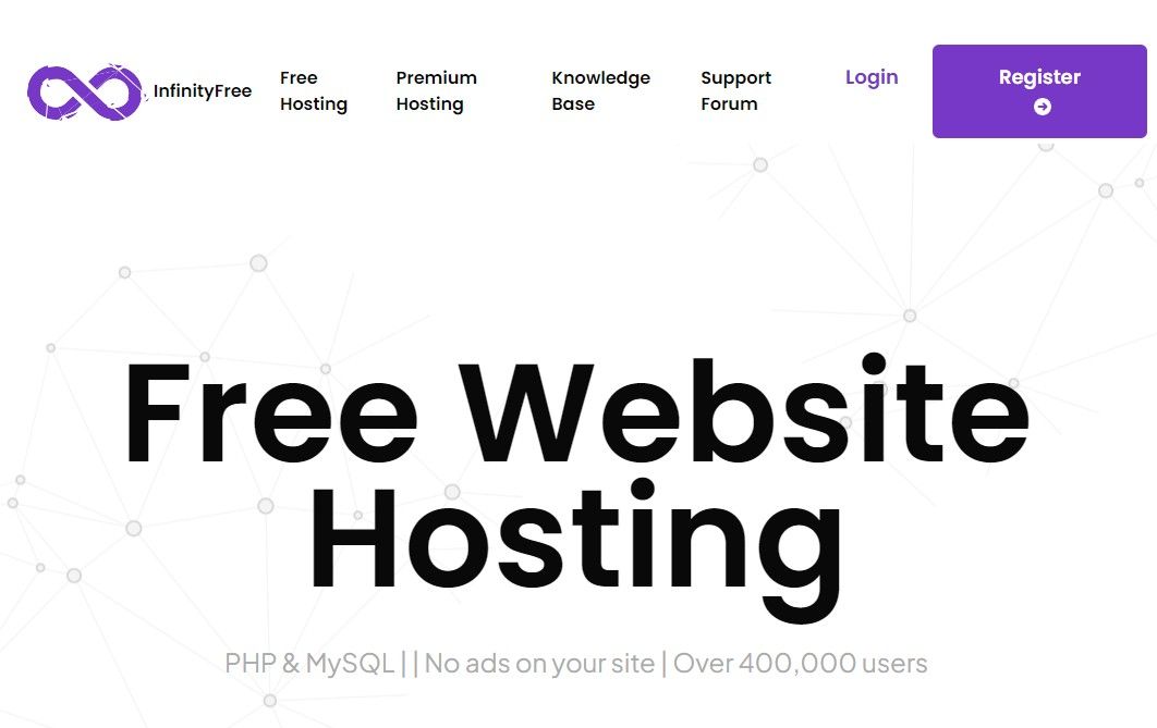 InfinityFree là một dịch vụ tên miền miễn phí khác được cung cấp bởi một nhà cung cấp dịch vụ lưu trữ web miễn phí