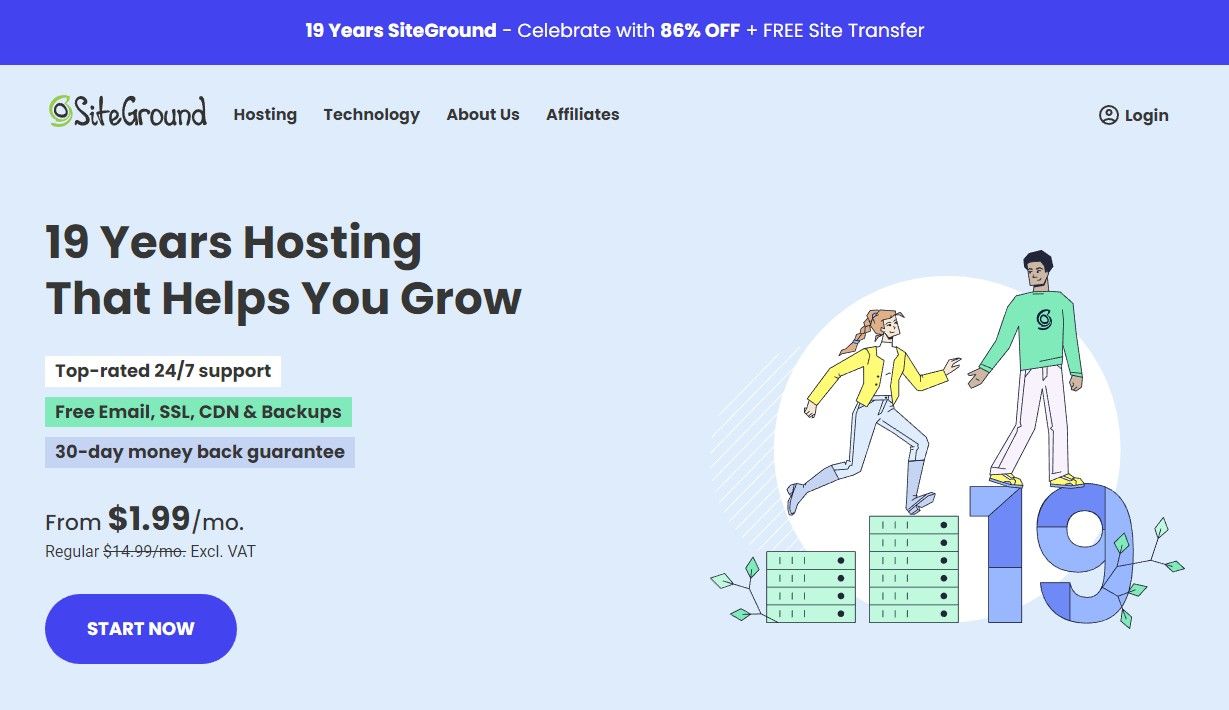 SiteGround là một trong những nhà cung cấp dịch vụ web hosting