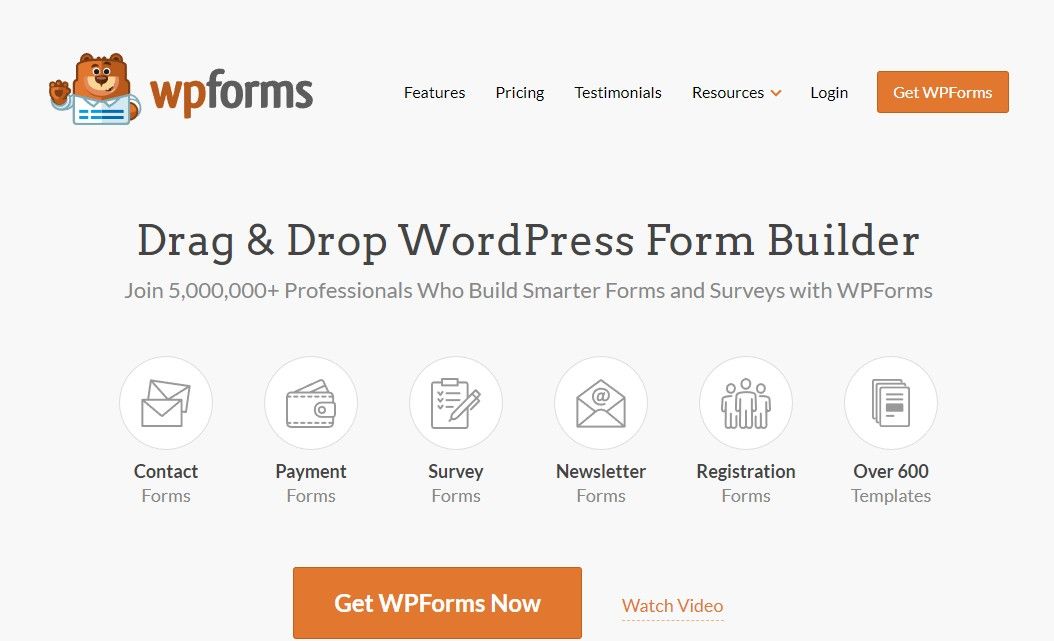 WPForms là một tiện ích mẫu liên hệ đơn giản và dễ sử dụng cho WordPress.