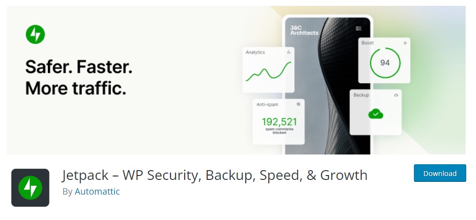 Jetpack Security là một Plugin WordPress bảo mật được tạo ra bởi Automattic, công ty đứng sau WordPress