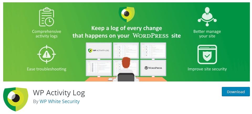 WP Security Audit Log là một Plugin WordPress bảo mật khác được sử dụng để giám sát các hoạt động trên trang web của bạn
