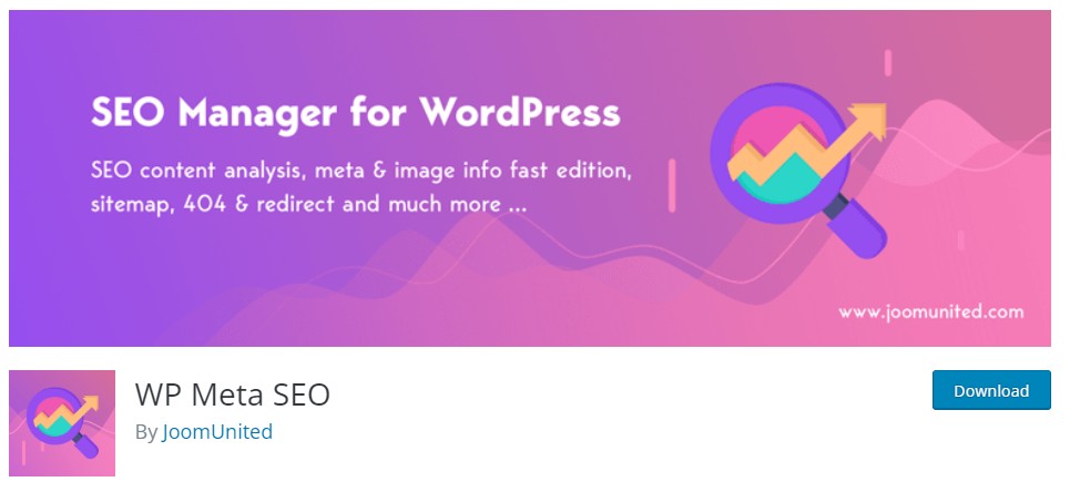 WP Meta SEO là một Plugin WordPress SEO mạnh mẽ để quản lý các tiêu đề, mô tả và từ khóa của trang web của bạn